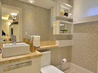lavabo, GRAÇA BRENNER ARQUITETURA E DESIGN DE INTERIORES GRAÇA BRENNER ARQUITETURA E DESIGN DE INTERIORES Classic style bathroom MDF White
