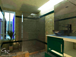 House Tempo , GT-R Arquitectos GT-R Arquitectos Nowoczesna łazienka