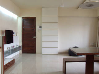 Studio Apartment, The White Room The White Room Minimalist living room