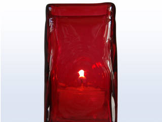 Kerzenbecher / Teelichthalter rubinrot - mundgeblasen aus Schwarzwälder Glasbläserei, Schwarzwald-Maria KG Schwarzwald-Maria KG Living room Glass