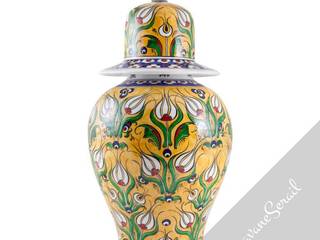 Jarres Ottomanes en Céramique d'Iznik par KaravaneSerail, KaravaneSerail KaravaneSerail Study/office Ceramic