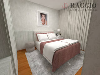 PROJETO DE INTERIORES, RAGGIO ARQUITETURA RAGGIO ARQUITETURA ห้องนอน