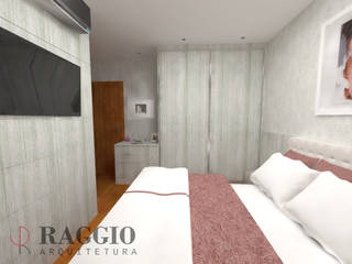 PROJETO DE INTERIORES, RAGGIO ARQUITETURA RAGGIO ARQUITETURA ห้องนอน