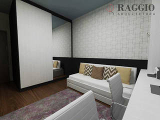 QUARTO MULTIUSO, RAGGIO ARQUITETURA RAGGIO ARQUITETURA ห้องนอน