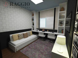 QUARTO MULTIUSO, RAGGIO ARQUITETURA RAGGIO ARQUITETURA غرفة نوم