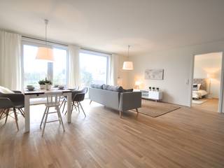 Musterwohnung 'Ton in Ton', Karin Armbrust - Home Staging Karin Armbrust - Home Staging Scandinavian style dining room