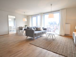 Musterwohnung 'Ton in Ton', Karin A. Karin A. Scandinavian style living room