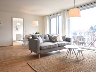 Musterwohnung 'Ton in Ton', Karin A. Karin A. Scandinavian style living room