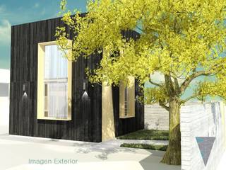 CA6A, JUNE arquitectos JUNE arquitectos Rustic style houses Wood Wood effect