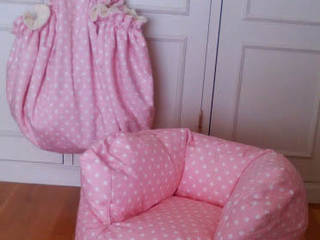 Conjunto puff e saco de arrumação Textilpuff Quarto de criançasAcessórios e Decoração Têxtil