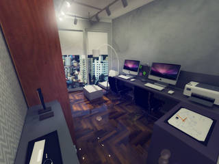 CH_House, Studio 15 Arquitetura Studio 15 Arquitetura Modern Multimedya Odası