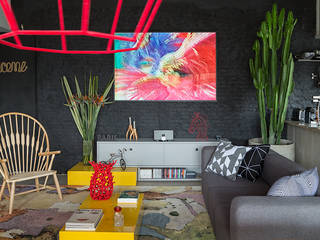 COBERTURA JOAQUIM ANTUNES , Eliane Mesquita Arquitetura Eliane Mesquita Arquitetura Modern Living Room Bricks