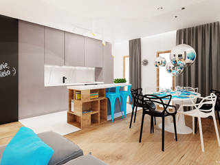 Mieszkanie 120m2 z użytkowym poddaszem , Ale design Grzegorz Grzywacz Ale design Grzegorz Grzywacz Minimalist kitchen