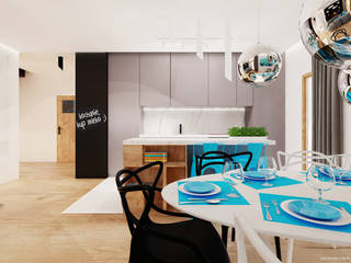 Mieszkanie 120m2 z użytkowym poddaszem , Ale design Grzegorz Grzywacz Ale design Grzegorz Grzywacz Minimalist kitchen