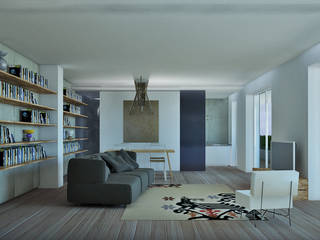 Render di Interni 2, La Fucina dell'Architettura La Fucina dell'Architettura Modern living room