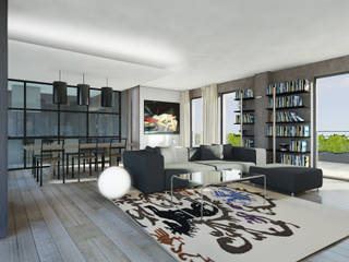Render di Interni 2, La Fucina dell'Architettura La Fucina dell'Architettura Modern living room