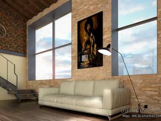 Rustic Loft, mm-3d mm-3d Commercial spaces