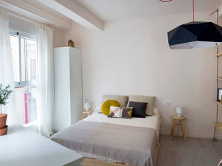 Miniapartamento, Studio Transparente Studio Transparente Nowoczesna sypialnia