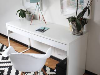 HOME OFFICE - project cool flat, Severine Piller Design LLC Severine Piller Design LLC Study/office