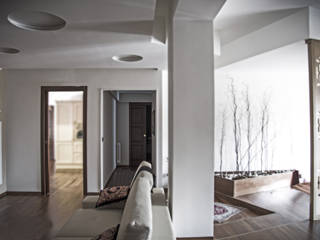 Casa K, Domenico Architetto Moschetto Domenico Architetto Moschetto Eclectische woonkamers