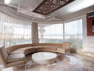 Residential Interior for Mrs. Banalari, Purple Architecture Purple Architecture Sala multimediale eclettica Legno Marrone