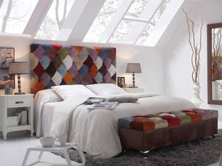 COLECCIÓN · Élite, 1 TAPIZA S.L. 1 TAPIZA S.L. Eclectic style bedroom Beds & headboards