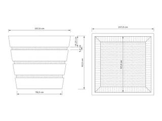 Tayud planter, Castanove Manufacturing Corp. Castanove Manufacturing Corp. Jardines de estilo moderno