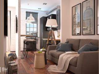 Scandinavian flat, GM-interior GM-interior Living room