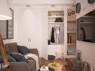 Scandinavian flat, GM-interior GM-interior Phòng khách phong cách Bắc Âu