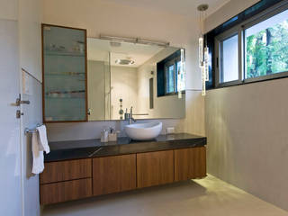 Private Residence at Sopan Baug, Pune Chaney Architects Minimalist style bathroom