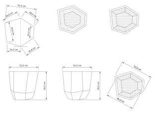 Putingbato polystone planters, Castanove Manufacturing Corp. Castanove Manufacturing Corp. Jardines de estilo moderno