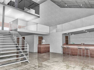 COLEGIO DE ARQUITECTOS PROVINCIA SANTA FE CAD 2, Pablo Anzilutti | Arquitecto Pablo Anzilutti | Arquitecto Study/office کنکریٹ