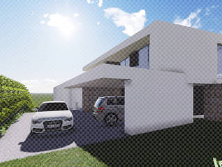 OA LM - Moradia V3, 3.SA 3.SA Minimalistische huizen Beton