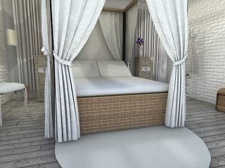 Apartament Ladrillos blancos, MGC Diseño de Interiores MGC Diseño de Interiores Modern Bedroom Bamboo White