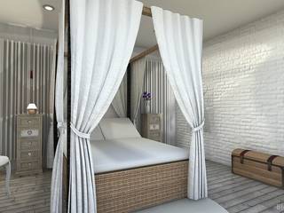 Apartament Ladrillos blancos, MGC Diseño de Interiores MGC Diseño de Interiores Modern style bedroom White