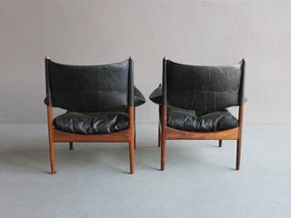 Rosewood Kristian Vedel Lounge Chairs , Retro Age Retro Age Salas de estilo escandinavo Madera maciza Multicolor