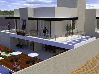 Projeto Arquitetônico Residencial, Edifique Arquitetura & Interiores Edifique Arquitetura & Interiores Casas modernas
