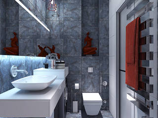 Сан узел в квартире Лофт, Your royal design Your royal design Industrial style bathroom