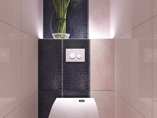 Сан узел в квартире панельного дома, Your royal design Your royal design Minimalist bathroom