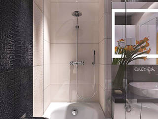 Дизайн ванной в панельном доме, Your royal design Your royal design Minimalist bathroom
