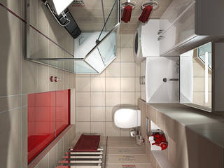 Однокомнатная квартира. СУ, Your royal design Your royal design Minimalist style bathroom