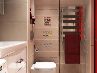 Однокомнатная квартира. СУ, Your royal design Your royal design Minimalist bathroom