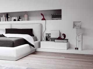 Hängender Design Nachttisch Easy von Novamobili, Livarea Livarea Modern Bedroom White
