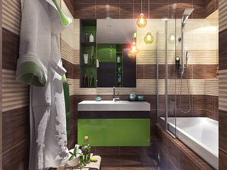 Бамбуковая ванная комната, Your royal design Your royal design トロピカルスタイルの お風呂・バスルーム