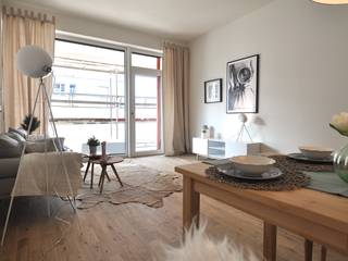 Retro-modern, Karin Armbrust - Home Staging Karin Armbrust - Home Staging Eclectic style dining room