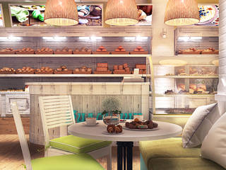 Дизайн Минипекарни семейной "Булочник", Your royal design Your royal design Industrial style dining room