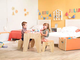 Quarto infantil compartilhado, Meu Móvel de Madeira Meu Móvel de Madeira Dormitorios infantiles de estilo escandinavo