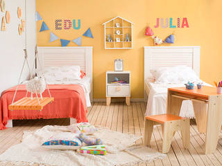 Quarto infantil compartilhado, Meu Móvel de Madeira Meu Móvel de Madeira Dormitorios infantiles de estilo escandinavo