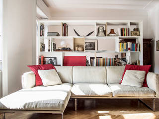 HOUSE FV, M N A - Matteo Negrin M N A - Matteo Negrin Salas de estilo minimalista