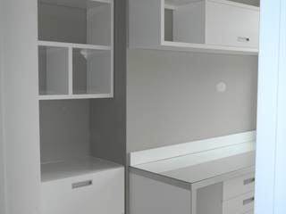 ESCRITORIO, DRIS equipamiento DRIS equipamiento Oficinas de estilo moderno Tablero DM Blanco